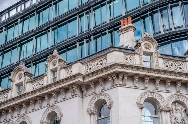 London, UK - August 21, 2022: Beautiful modern architecture on London's High Holborn street.