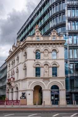 London, UK - August 21, 2022: Beautiful modern architecture on London's High Holborn street.