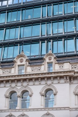 London, UK - August 21, 2022: Beautiful modern architecture on London's High Holborn street.