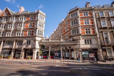London, UK - August 21, 2022: Sicilian Avenue is a pedestrian shopping parade in Bloomsbury, resembling an open air arcade.
