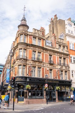 London, UK - August 22: St James Tavern close to Picadilly Circus, West End, London.