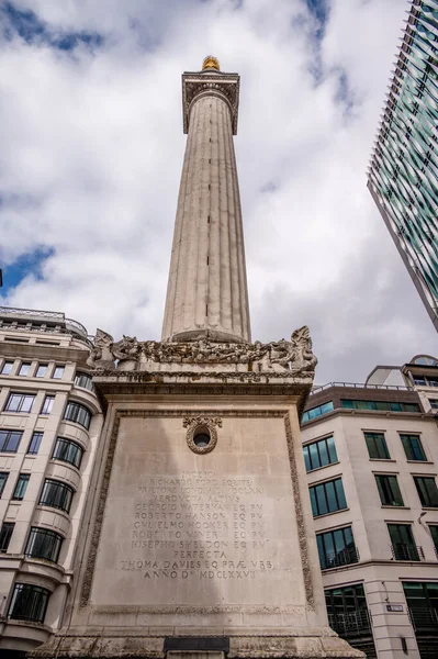 London August 2022 View Monument Great Fire London Fluted Doric — ストック写真
