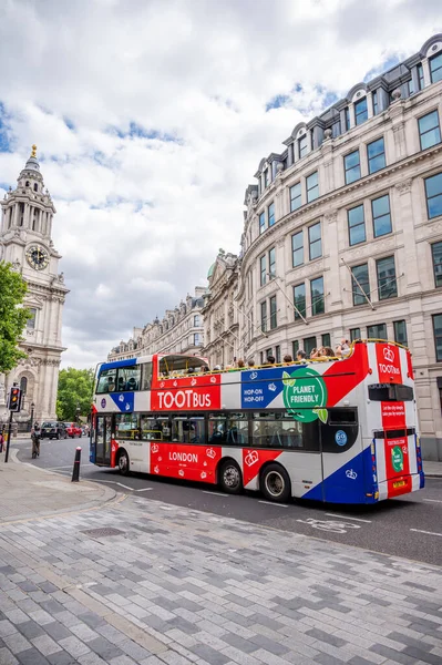 London August 2022 Toot Bus London Touring Bus Pauls Cathedral — Stock Photo, Image
