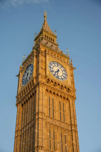 Big Ben London View Popular London Landmark Clock Tower Known — Fotografia de Stock