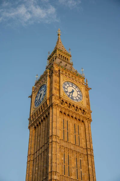 Big Ben London View Popular London Landmark Clock Tower Known — Fotografia de Stock