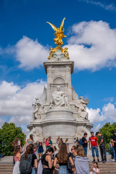 London August 2022 Beautiful Victoria Memorial Buckingham Palace London Summer — Stockfoto