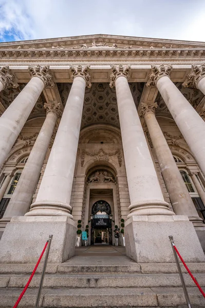 London August 2022 Facade Royal Exchange Building London England Royalty Free Stock Obrázky