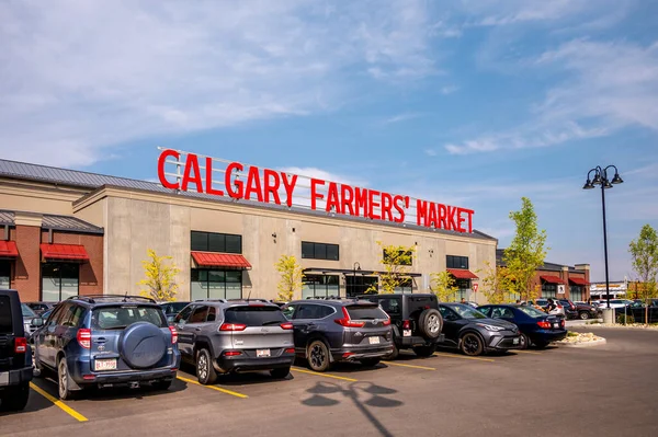 Calgary Alberta Września 2022 Zewnątrz Lokalizacji Calgary Farmers Market — Zdjęcie stockowe