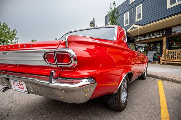 Cochrane Alberta Szeptember 2022 1963 Plymouth Valiant Autó — Stock Fotó