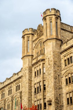 Ottawa, Ontario - October 22, 2022: Connaught Building is a national historic site built in 1913 with Tudor-Gothic style in downtown Ottawa, Canada. Now this building is Customs and Revenue Agency.