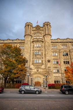 Ottawa, Ontario - October 22, 2022: Connaught Building is a national historic site built in 1913 with Tudor-Gothic style in downtown Ottawa, Canada. Now this building is Customs and Revenue Agency.