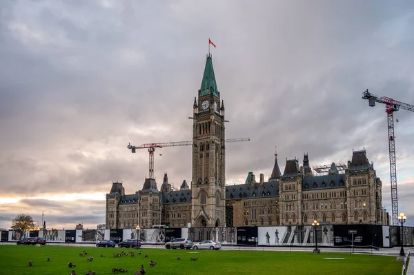 Ottawa Ontario Octubre 2022 Centre Block Canada Parliament Hill Durante — Foto de Stock