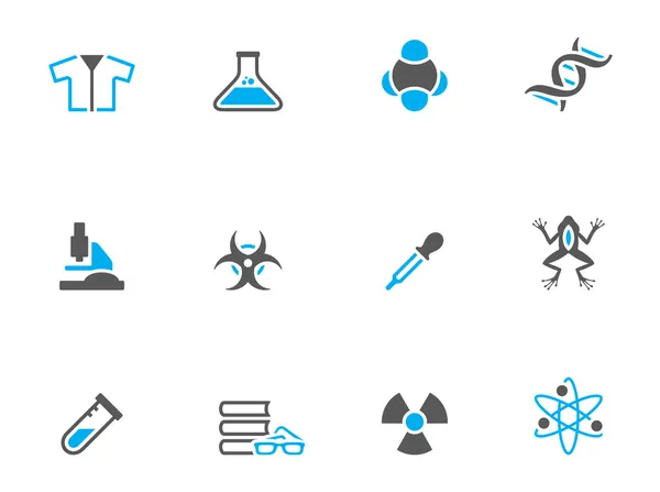 Science icons in duo tone colors. — Stock Vector