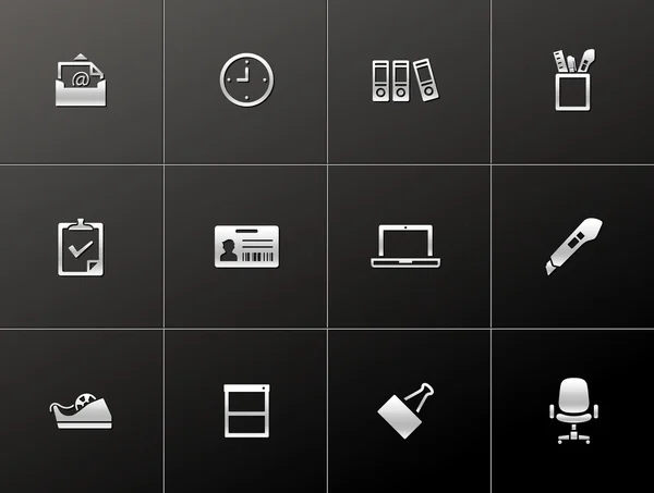 Juego de iconos de oficina — Archivo Imágenes Vectoriales