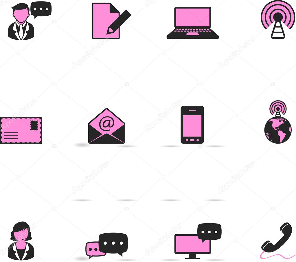 Communication icon series