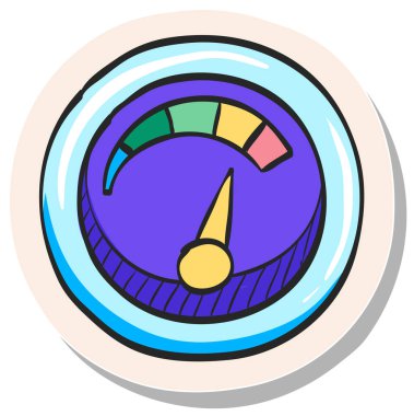 Yapıştırma biçimi illüstrasyonunda elle çizilmiş bilgisayar simgesi