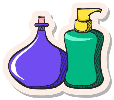 Yapıştırma biçimi vektör illüstrasyonunda elle çizilmiş Aromaterapi simgesi