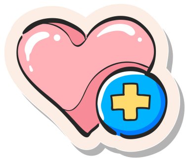 Yapıştırma biçimi illüstrasyonunda el çizimi Favori simgesi