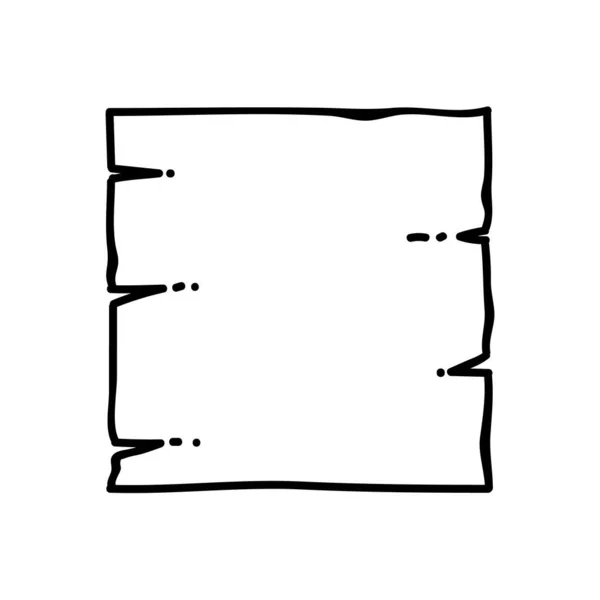 古旧羊皮纸图标 手绘矢量图解 可编辑线条笔划 — 图库矢量图片
