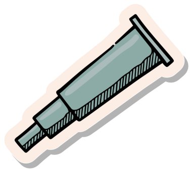 Yapıştırma biçimi illüstrasyonunda el çizimi Teleskop simgesi