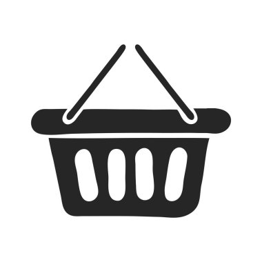 El çizimi Alışveriş sepeti vektör çizimi