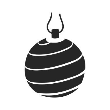 El çizimi Noel topu vektör çizimi