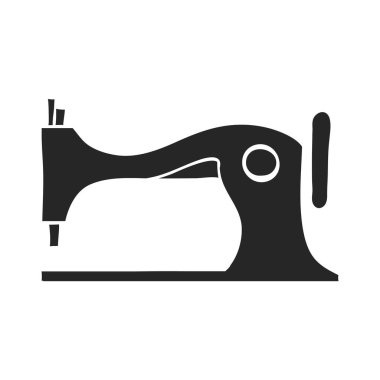 El çizimi Vintage dikiş makinesi vektör çizimi