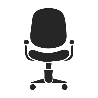 El çizimi ofis sandalyesi vektör illüstrasyonu