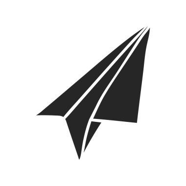 El çizimi kağıt uçak vektör çizimi