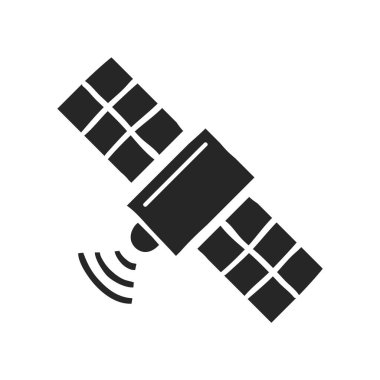 El çizimi uydu alıcısı vektör çizimi