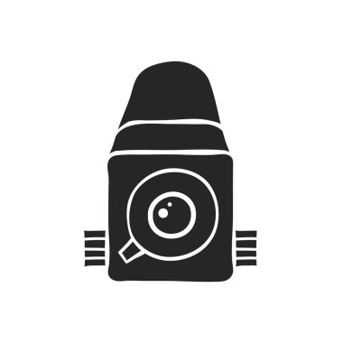 El çizimi Kamera vektör illüstrasyonu