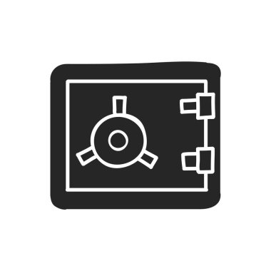 El çizimi Güvenli kutu vektör çizimi