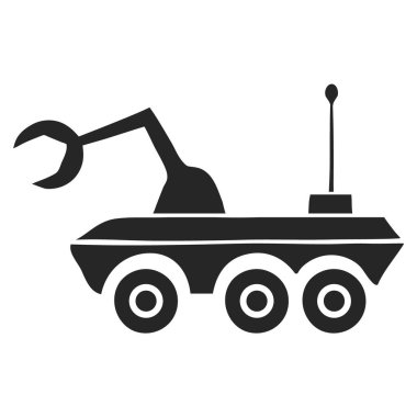 El çizimi Uzay Gezgini vektör çizimi