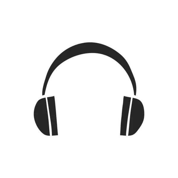 Auriculares Dibujados Mano Ilustración Vectores Audio — Vector de stock