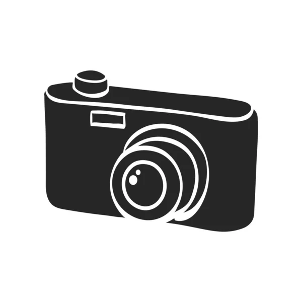 Illustration Vectorielle Caméra Dessinée Main — Image vectorielle