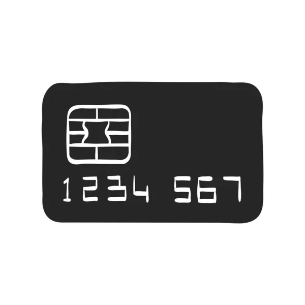 Χειροποίητη Απεικόνιση Φορέα Πιστωτικών Καρτών — Διανυσματικό Αρχείο
