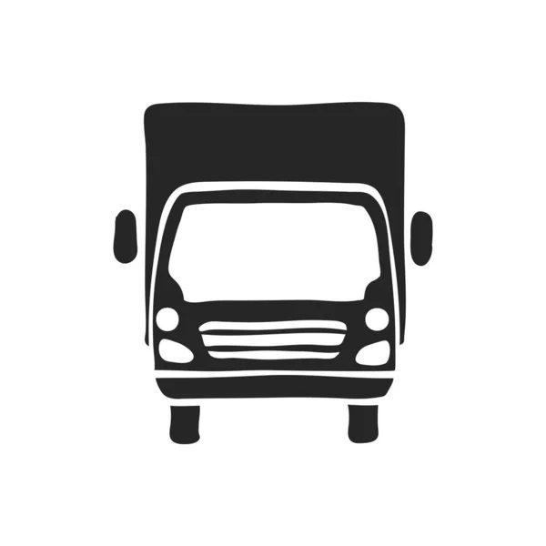 Illustrazione Vettoriale Del Camion Disegnato Mano — Vettoriale Stock