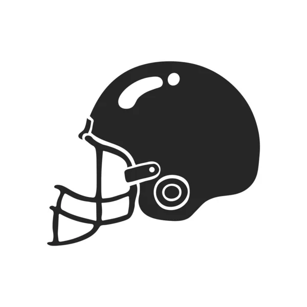 Hand Drawn Football Helmet Vector Illustration — Stock Vector