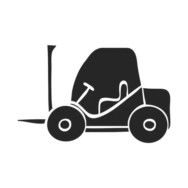 Çizimi Forklift Vektör Çizimi — Stok Vektör