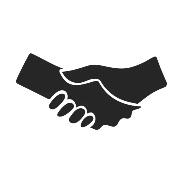 Mano Dibujado Handshake Vector Ilustración — Archivo Imágenes Vectoriales