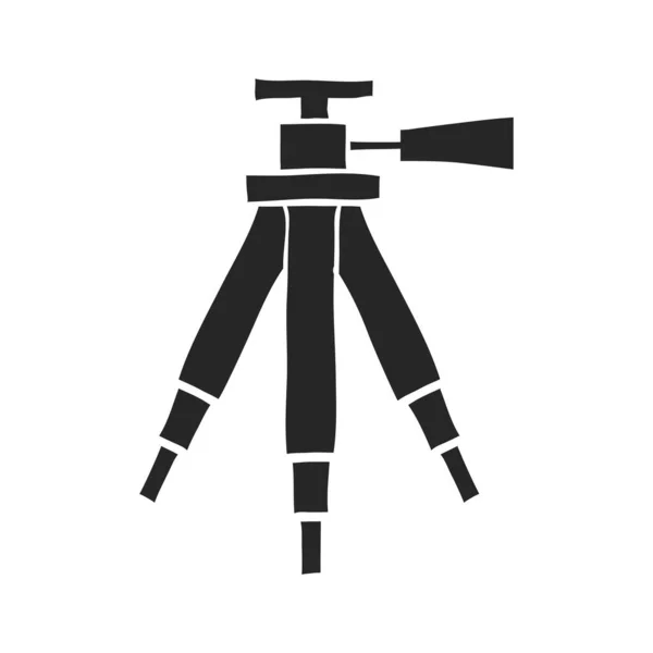 Ilustrasi Vektor Kamera Tripod Gambar Tangan - Stok Vektor