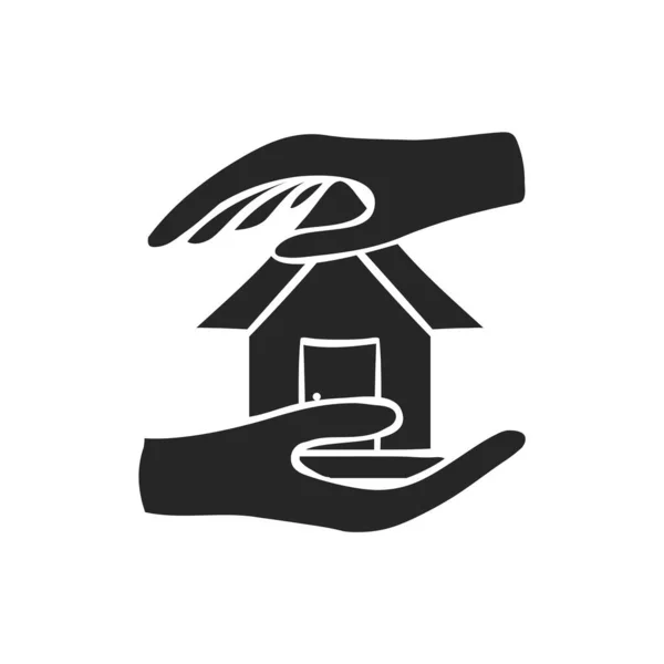 Handgetekend Property Care Vector Illustratie — Stockvector