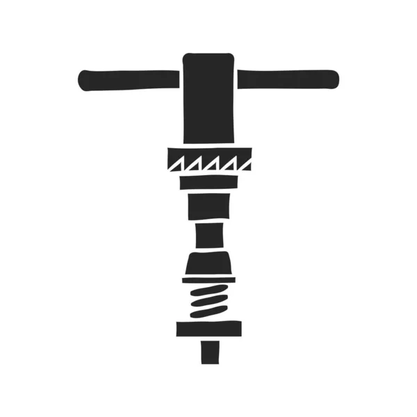 Handgezeichnete Fahrrad Schraubenschlüssel Vektor Illustration — Stockvektor