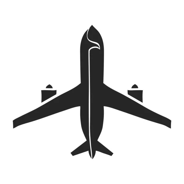 Hand Drawn Airplane Vector Illustration — Stock Vector