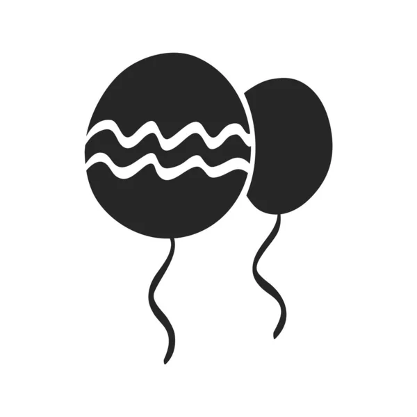 Illustration Vectorielle Ballon Dessinée Main — Image vectorielle