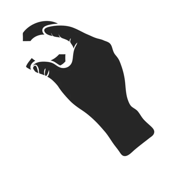 Handritad Pekplatta Finger Gest Vektor Illustration — Stock vektor