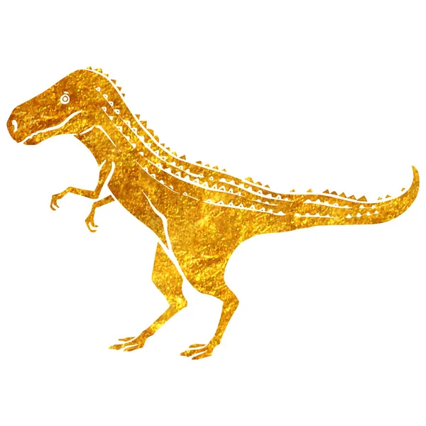 Texture Feuille Dessinée Main Dinosaures Tyrannosaures Illustration Vectorielle — Image vectorielle
