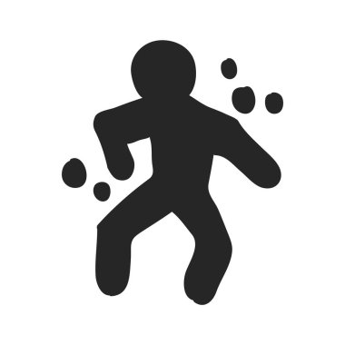 El yapımı suç mağduru vektör çizimi