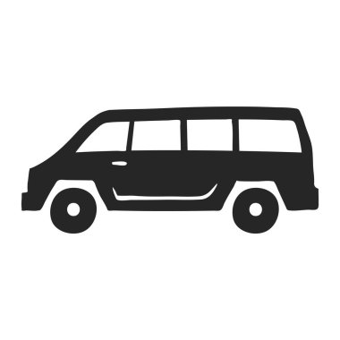 El çizimi Araba vektör illüstrasyonu