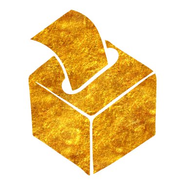 El çizimi altın folyo dokusu kağıt çizimi